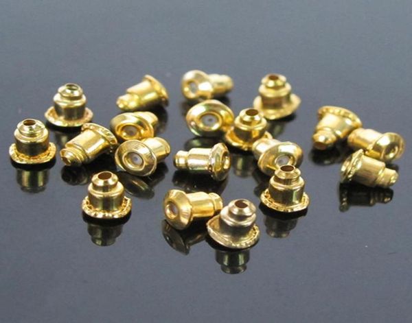 1000pcslot Or Argent Plaqué Boucle D'oreille Dos Bullet Bouchons Earnuts Bouchons D'oreille Alliage Résultats Bijoux Accessoires 2 Couleurs Wholesa2923653