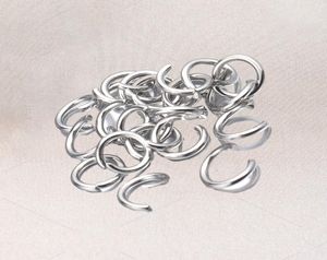 1000 pcSlot gouden zilver roestvrij staal open springringen 4568 mm split ringen connectoren voor doe -het -zelf -ewelry bevindingen maken 5627554