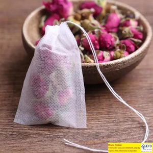 Sachets de thé vides parfumés avec ficelle, papier filtre scellé pour thé en vrac aux herbes, 1000 pièces