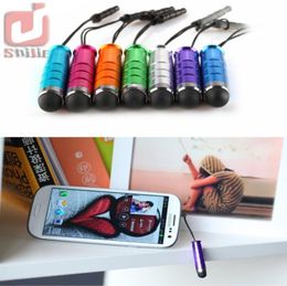 1000pcslot Unviersal Mini Stylus Touch Pen con tapón antipolvo para teléfono móvil 3902717