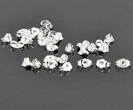 1000 stuks Hoge Kwaliteit zilveren Oorbel Terug Sieraden Accessoires Metalen Oordoppen met 925 stempel Stud Oorbellen Stopper vinden Wh1046261