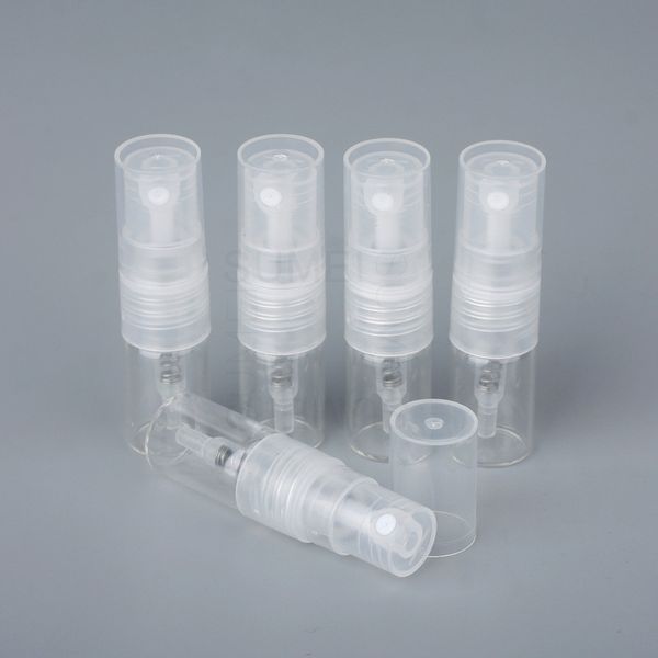 1000 pièces/lot 1 ml 2 ml flacons de parfum en verre vides bouteilles d'échantillon de parfum atomiseur vaporisateur à vendre