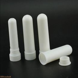 1000 set/lote palillos de inhalador nasal en blanco, inhaladores nasales de Aroma de plástico en blanco para aceite esencial de bricolaje #42 Oraiu