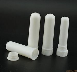 1000 sets / partij blanco nasale inhalator sticks, plastic lege aroma neusinhalatoren voor DIY etherische olie # 42