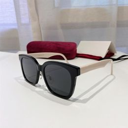 1000SK Zwart Wit Grijs Vierkante Zonnebril voor Dames Klassieke Bril Heren Shades gafas de sol Ontwerpers Zonnebrillen UV400 Brillen wit265V