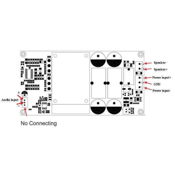 1000W IRS2092S Clase D Digital Mono Amplificador Board Professional Etapa en el hogar Audio Audio Audio AMP LLC Fuente de alimentación