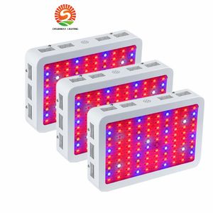 Luz led de cultivo de 1000w, luces led de cultivo de espectro completo de chips dobles altamente rentables recomendadas para sistemas hidropónicos