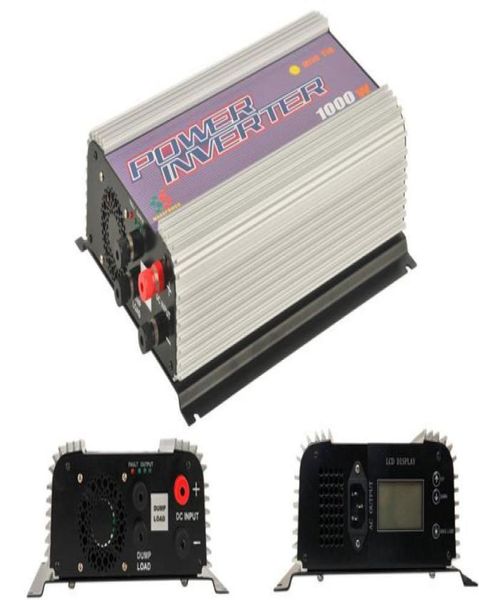 1000W MPPT Pure Sine Wave on Grid Onduleur pour DC 2260V4590V Éolien Turbine LCD Crie à croix de vent avec décharge LO9197237