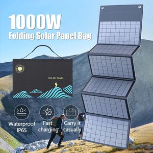 Sac de pliage de panneau solaire 1000W USBDC Chargeur de sortie Portable Pilation de charge pliable Alimentation en plein air 240508