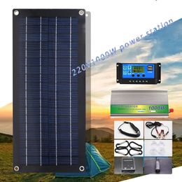 Système d'alimentation solaire 1000W Panneau flexible 12v Chargeur de batterie Double USB avec contrôleur 10A60A pour le téléphone portable RV 240430 pour téléphone portable RV 240430