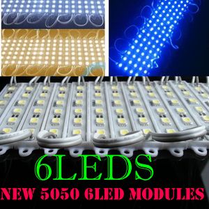 6 colores Elija alta calidad 6 LED 5050 SMD Módulos de retroiluminación LED Lámpara DC 12 V Impermeable IP65 Ideal para letras de canal Iluminación de letreros