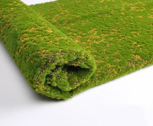 Alfombra de césped Artificial verde de 100100cm, alfombras de césped falso para el hogar, jardín, suelo de musgo, decoración de boda DIY 5830699