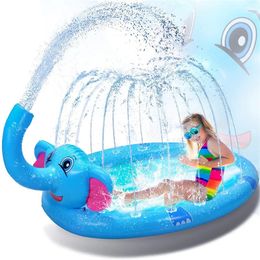 100170 cm Enfants Not Slip Mat Summer plage gonflable pavé en pulvérisation extérieur jeu Pet Pet Pool de baignade pour enfants 240508