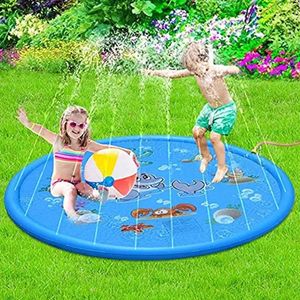 100170 cm enfants jouer au tapis d'eau Summer plage gonflable pavé pulvérisateur extérieur jouet pvc pvc pavlable pulvérisation d'eau jouet 240430