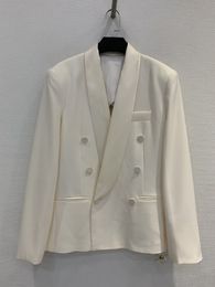 10019 2XL 2024 Milan piste manteau automne marque même Style manteau revers cou blanc haute qualité à manches longues femmes vêtements pinyi