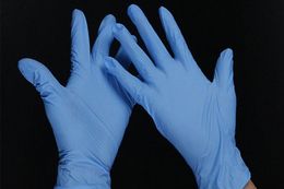 10020 Tattoos Body Art Tattoo Supplies Disposable Glove Tattoo Blue Glove Embroidering Gloves Antiskid Gloves Strong Solid Tatt7399355
