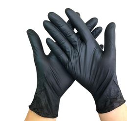 100200 pièces gants en Nitrile jetables noirs Latex vaisselle cuisine travail caoutchouc gants de jardin universels pour main gauche et droite 8106433