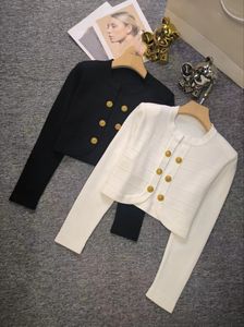 10026 XL 2024 Runway lente merk dezelfde stijl trui met lange mouwen zwart wit vest ronde hals dameskleding hoge kwaliteit dames yl