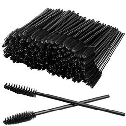 100300pcs Brosses de mascara à cils jetables pour les cils pour les cils pour les cils pour les cils et les bobines de cils de maquillage baguettes 240320