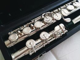 1007 FLUTE Handmade Silver Plated E Key Split FLute C Tone 16 Holes Closed French Flute Key