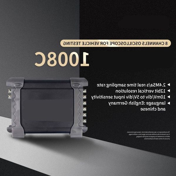 Oscilloscope de stockage numérique portable USB PC 1008C, générateur de programme à 8 canaux, oscilloscope multifonction automobile Gjper