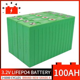 100AH LiFePo4 batterie Grade A Lithium fer phosphate cellule Pack bricolage 12V 24V 48V pour voiturette de Golf EV RV Pack bateau chariot batterie solaire