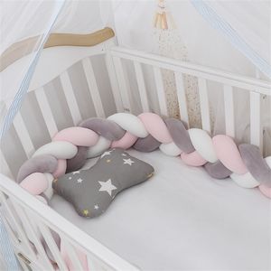 100cm lit tresse noeud oreiller coussin pare-chocs pour bébé enfants berceau protecteur lit chambre décor Anti-collision 220209