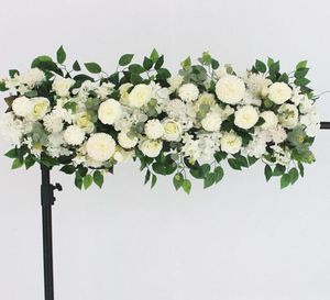 100 cm doe -het -zelf bruiloft bloem muur arrangement benodigdheden zijden peonies roze kunstmatige bloem rijrij decor bruiloft ijzer boog achtergrond4045005