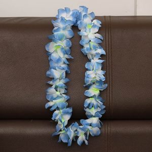 100 CM Bloem Hawaiiaanse Strand Party Hula Garland Leis Necklace Lei Verjaardagsfeestje Benodigdheden Bruiloft Gunsten 8Color