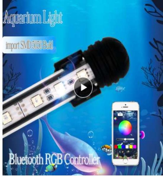 100 cm RVB LED PLANTÉ Aquarium LED Éclairage de pêche à la pêche LED LED LED Aquarium lampe de lampe submersible pour l'aquarium étanche7437556