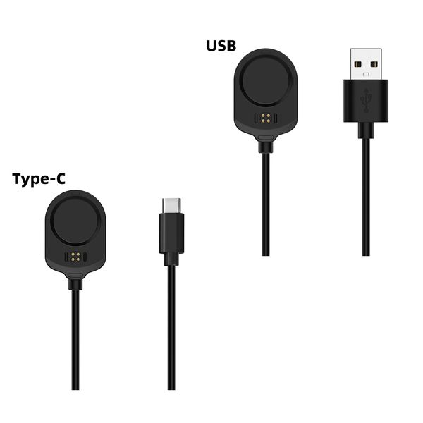 Adaptateur de chargeur de quai de surveillance de 100 cm Smart Watch 1000mA 1000mA Type-C Câble de charge de port USB pour Garmin Marq 2 pour la station de chargeur de montre