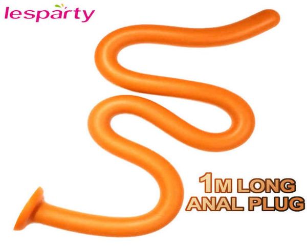 100 cm Super Long Dildo Liquid Silicone Énorme Dildo Big Butt Plug Vagina Anus Expander Erotic Adult Toy pour femmes hommes Gay Q05088755998