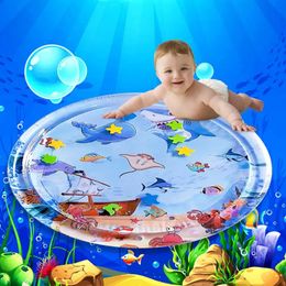 100 cm pour les tout-petits rampant l'eau jouer tapis drôle pad toys toys bébé enfants eau jouant pad coussin toys éducatifs cadeaux 240430