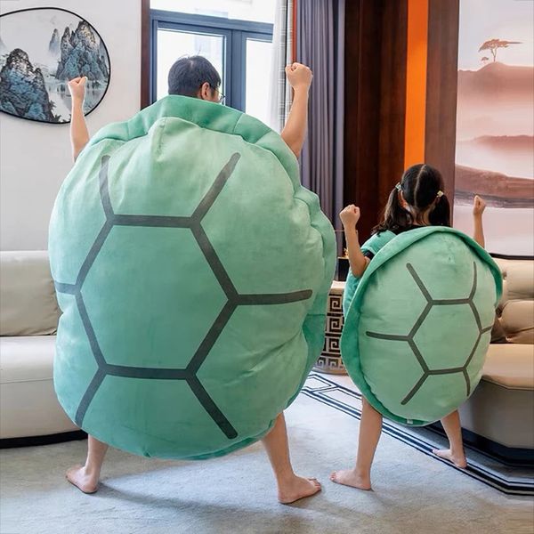 100 cm Tortuga Shell Peluche Juguete Niños Saco de dormir Relleno Suave Tortuga Almohada Cojín Venta Juguetes Creativos Regalo de Navidad 240124