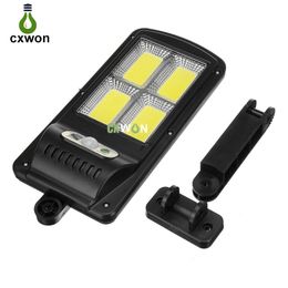 100cob 108cob 120cob 128cob Solar Wandlampen Buitenverlichting Beveiliging Licht Waterdichte PIR Motion Sensor Afstandsbediening