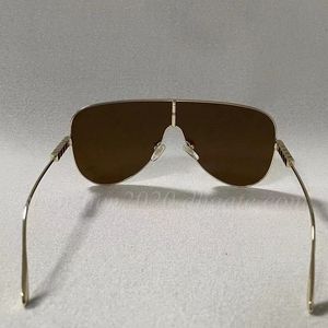 Premium mode-zomerzonnebril met metalen halfmontuurbril voor dames of heren met doos