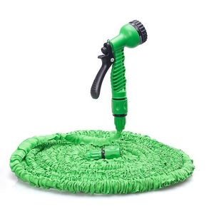 Tuyau d'eau magique de jardin Flexible extensible de 100 pieds avec tête de buse de pulvérisation bleu vert avec boîte de vente au détail livraison gratuite 50 pièces