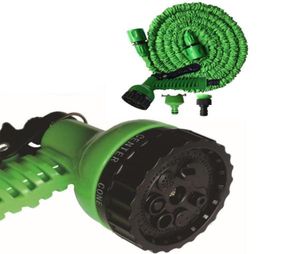 100 pieds allonger le tuyau d'eau rétractable Ensemble de plastique 2 couleurs Lavage de voiture de jardin Expand le tuyau d'eau avec pistolet à eau multifonction DH074862031