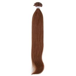 Extensiones de cabello UTip de 100g, 05g, hebras humanas preadheridas, 16 pulgadas, 26 pulgadas, punta de uña, extensiones de cabello preadheridas 1981828