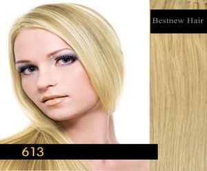 100g 18quot 20quot 22quot 613 Bleach Blond INDIEN REMY Humain Micro Anneau Boucle Extension de Cheveux 1gs 5A Grade Indien Cheveux Exten1003915