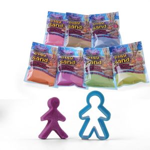 100 g/bolsa Magic Dynamic Sand Toys Clay Super Colored Soft Space Play Sand Antiestrés Suministros Juguetes educativos para niños