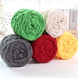 Fil épais Chenille 100g/boule, ligne de bande de glace douce, fil de coton, fil artisanal pour tricot à la main, écharpe, fil de laine épais