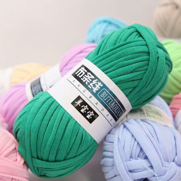 100g/ball fil épais fil de tissu de couleur douce pour tricoter à la main sac tissé tapis bricolage matériel tricoté à la main