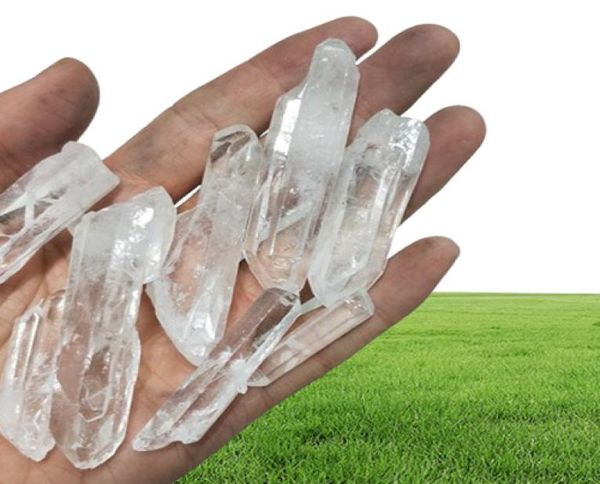 100 g bulk rugosidad blanca transparente cristal de cuarzo grande espécimen de varita de piedras de varita cruda reiki gota de curación de cristal aproximadamente16199609