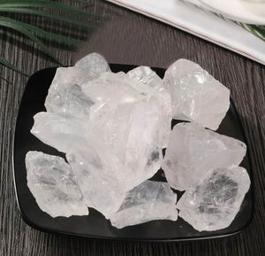 100g Clearz Crystal Crystal Blanc Black Crystal Stones Naturel Raw Pierres pour House Home Decoration Ornements Aquarium