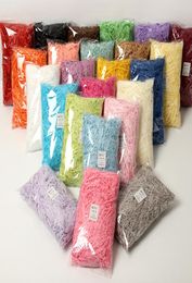 Cajas de dulces de rafia de papel arrugado triturado de colores, 100g, Material de relleno para cajas de regalo, boda, decoración del hogar, 3926289