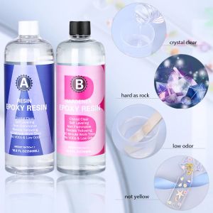100G EPOXY RESIN KIT 1: 1 Clear High Gloss Bubbles Gratis Art Resin Supplies for Coating and Casting Craft Diy Sieraden Making