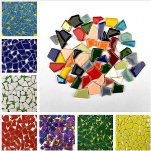 100g Mosaïque irrégulière Faire des carreaux de mosaïque en céramique créative DIY CORTISSEMENT MUR MAINS MATÉRIAUX DÉCORATIFS MOSAIC 231222