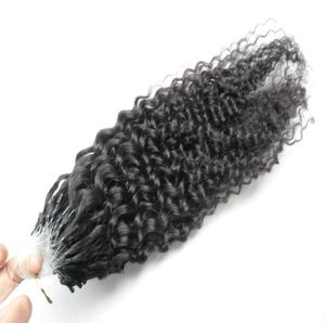 100g Micro Ring Hair Extensions diep krullend 1gStand 100 stuks Machine gemaakt Remy Micro Bead Hair Loop Menselijk haar3142733