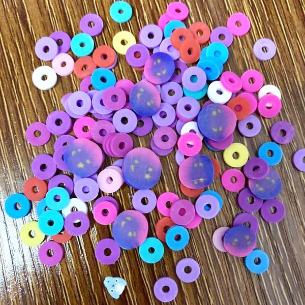 100g polymère mixte perles chauffantes Clay Planet Slices Sprinkles pour bricolage Craft Slime remplissage du téléphone Case Nail Art Decorations